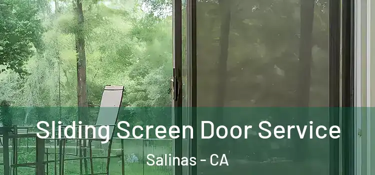 Sliding Screen Door Service Salinas - CA